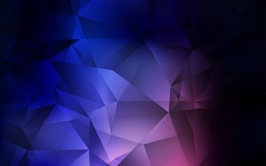 Koyu Pembe, Mavi vektör parlayan üçgen düzen.