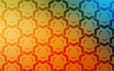 Açık Mavi, Wry çizgileri olan sarı vektör şablonu.