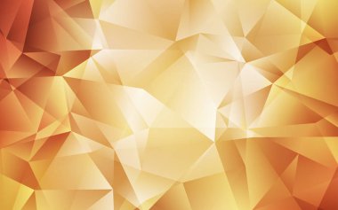 Işık Turuncu vektör parlayan üçgen düzeni.