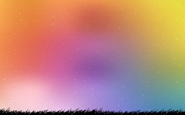 Çok renkli vektör arka plan gökada yıldız ışık.