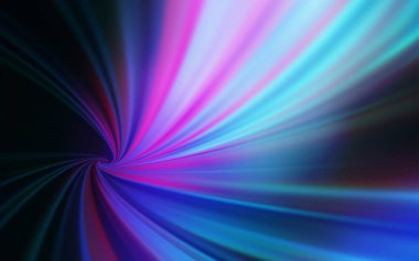 Koyu pembe, mavi vektör parlak şablonu bulanıklaştırdı.