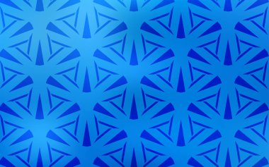 Kristallerle, üçgenlerle hafif BLUE vektör şablonu.
