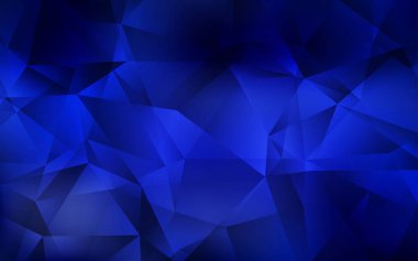 Koyu mavi vektör çokgen arkaplan.