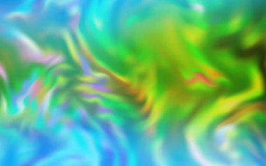 Açık mavi, yeşil vektör parlak deseni bulanıklaştırdı.