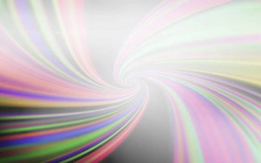 Bükülmüş çizgilerle Açık Gri vektör arkaplanı.