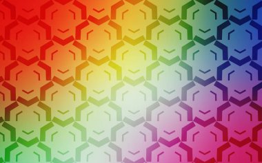 Kavisli çizgilere sahip Açık Çok Renkli vektör zemini.