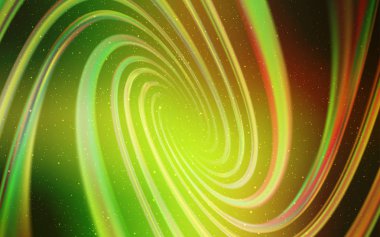 Açık yeşil, kırmızı vektör doku ile Samanyolu yıldız.