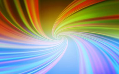 Açık Mavi, Eğri çizgileri olan sarı vektör arka planı.