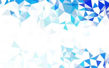 Hafif mavi vektör degrade üçgenler desen.