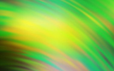 Açık Yeşil, bükülmüş çizgilerle sarı vektör düzeni.