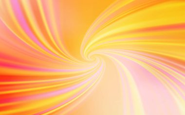 Bükülmüş çizgilerle Açık Turuncu vektör dokusu.