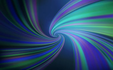 Bükülmüş çizgileri olan koyu mavi vektör şablonu.