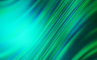 Kozmik Yıldızlar ile açık yeşil vektör düzeni.