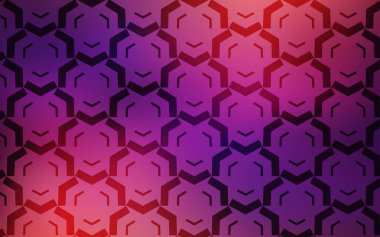 Koyu pembe, kıvrımlı çizgileri olan sarı vektör deseni.