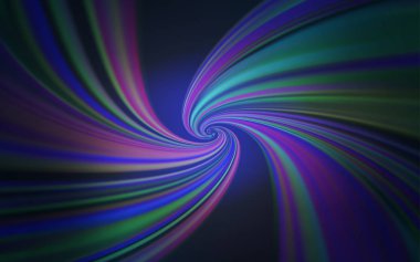 Eğri çizgileri olan koyu mor vektör arkaplanı.