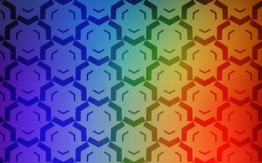 Bükülmüş çizgilerle açık Çok renkli vektör dokusu.