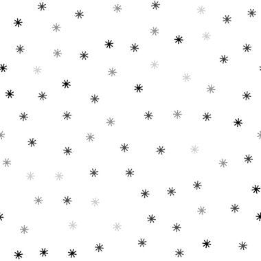 Renkli kar taneleri ile Koyu Gri vektör dikişsiz doku.
