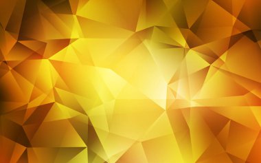 Açık Yeşil, Sarı vektör soyut poligonal arka plan.