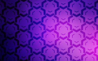 Açık Mor, eğri çizgileri olan pembe vektör şablonu.