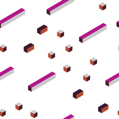 Koyu Pembe, Sarı vektör sorunsuz, eşkenar dörtgen ile biyometrik şablon.