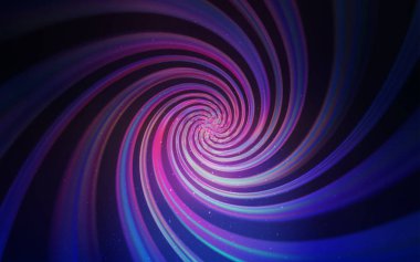 Koyu pembe, astronomik yıldızlar ile mavi vektör arka plan.