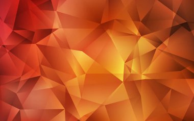 Açık Turuncu vektör gradyan üçgenler deseni.