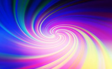 Açık Pembe, eğri çizgileri olan mavi vektör deseni.