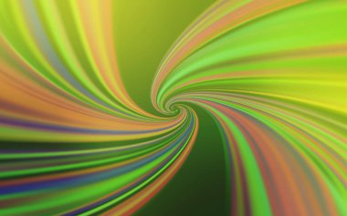 Eğri çizgileri olan açık yeşil vektör arkaplanı.