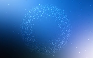 Koyu mavi vektör arka plan astronomi yıldız ile.