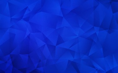 Koyu Mavi vektör gradyan üçgenler deseni.