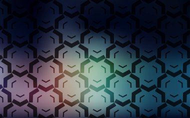 Bükülmüş çizgileri olan koyu mavi, kırmızı vektör arkaplanı.