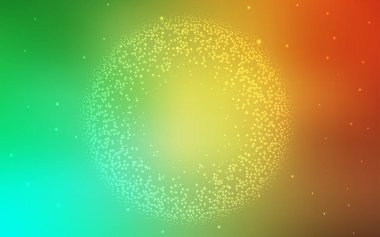 Açık Yeşil, Kozmik yıldızlarla sarı vektör düzeni.