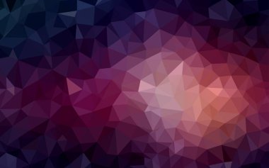 Koyu Pembe, Mavi vektör çokgen arkaplan.