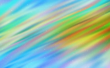 Açık mavi, gece gökyüzü yıldızlar ile yeşil vektör deseni.