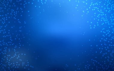 Koyu mavi vektör arka plan gökada yıldız ile.