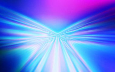 Açık Pembe, eğri çizgili Mavi vektör şablonu.