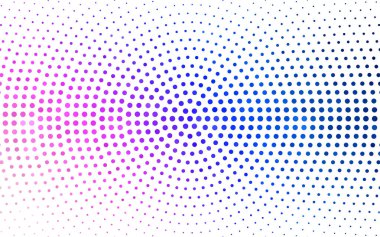 Açık Pembe, daireli Mavi vektör şablonu.