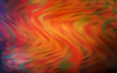 Uzay yıldızları ile Koyu Turuncu vektör şablonu.