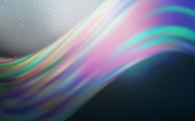 Kozmik Yıldızlar ile açık mavi vektör düzeni.