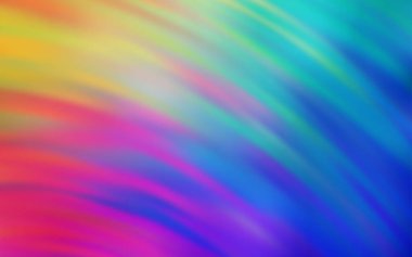 Bükülmüş çizgilerle açık Çok renkli vektör dokusu.