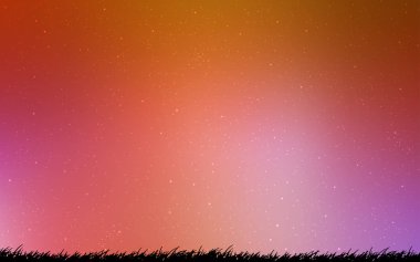 Hafif pembe, sarı vektör desen gece gökyüzü ile yıldız.