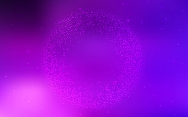 Açık Pembe, Astronomik yıldızlarla mavi vektör arka plan.