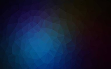 Koyu mavi vektör çokgen arkaplan.