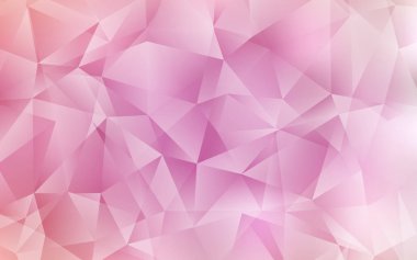 Açık Pembe Vektör Çokgen arkaplanı.