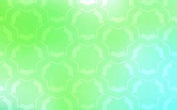 Hellgrüner Vektorhintergrund mit gebogenen Linien. — Stockvektor