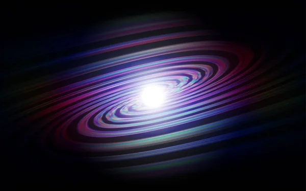Dunkelblauer, roter Vektorhintergrund mit Galaxiensternen. — Stockvektor