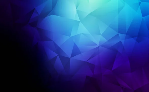 Modelo de mosaico de triângulo vetorial BLUE escuro. — Vetor de Stock