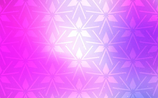 Violet clair, mise en page vectorielle rose avec lignes, triangles. — Image vectorielle
