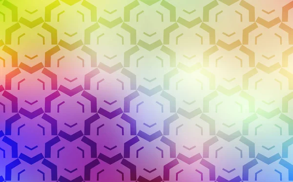 Lichte Multicolor vector achtergrond met gebogen lijnen. — Stockvector