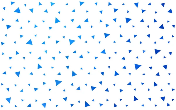 Light BLUE vector  shining triangular background. — Stock Vector